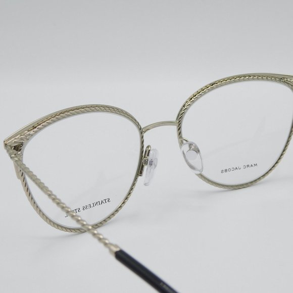 MARC JACOBS MARC 256 205 BLACK SILVER CAT EYE WOMEN'S EYEGLASSES FRAME 5… - Picture 7 of 11
